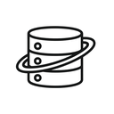 icon_space_database_minimal_outline icon preview