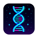 icon_space_dna_strand_digital_glitch icon preview
