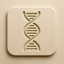 icon_space_dna_strand_embossed icon preview