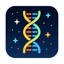 icon_space_dna_strand_iconic icon preview