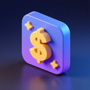 icon_space_dollar_sign_3d_isometric icon preview