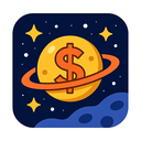icon_space_dollar_sign_cartoon icon preview