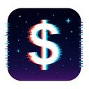 icon_space_dollar_sign_digital_glitch icon preview