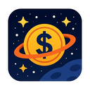 icon_space_dollar_sign_filled icon preview