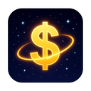 icon_space_dollar_sign_glow_effect icon preview
