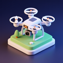 icon_space_drone_3d_isometric icon preview