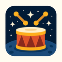 icon_space_drum_flat_design icon preview