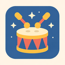 icon_space_drum_flat_pastel icon preview