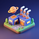 icon_space_factory_3d_isometric icon preview