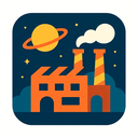 icon_space_factory_flat_design icon preview