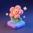 icon_space_flower_3d_isometric icon preview