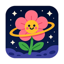 icon_space_flower_cartoon icon preview