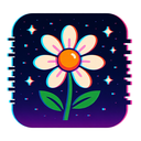 icon_space_flower_digital_glitch icon preview