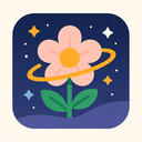 icon_space_flower_flat_pastel icon preview