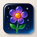 icon_space_flower_glassy icon preview