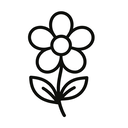 icon_space_flower_minimal_outline icon preview