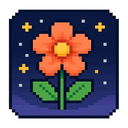 icon_space_flower_pixel_art icon preview