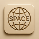 icon_space_globe_embossed icon preview