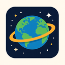 icon_space_globe_flat_design icon preview