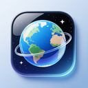 icon_space_globe_glassy icon preview