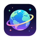 icon_space_globe_gradient icon preview