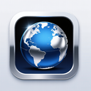 icon_space_globe_metallic icon preview