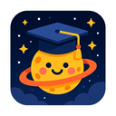 icon_space_graduation_cap_cartoon icon preview