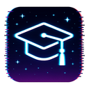 icon_space_graduation_cap_digital_glitch icon preview