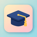 icon_space_graduation_cap_flat_pastel icon preview