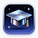 icon_space_graduation_cap_metallic icon preview