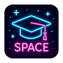 icon_space_graduation_cap_neon icon preview