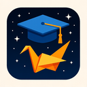 icon_space_graduation_cap_origami icon preview