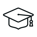 icon_space_graduation_cap_outline icon preview