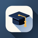 icon_space_graduation_cap_shadow_effect icon preview
