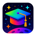 icon_space_graduation_cap_vibrant_colors icon preview