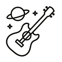 icon_space_guitar_line_art icon preview
