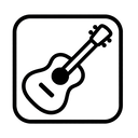 icon_space_guitar_monochrome icon preview