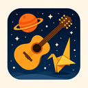 icon_space_guitar_origami icon preview