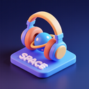 icon_space_headphones_3d_isometric icon preview