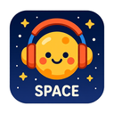 icon_space_headphones_cartoon icon preview