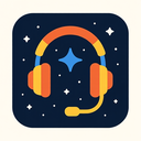 icon_space_headphones_flat_design icon preview