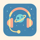 icon_space_headphones_flat_pastel icon preview