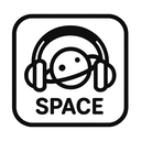 icon_space_headphones_monochrome icon preview