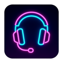 icon_space_headphones_neon icon preview
