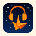 icon_space_headphones_origami icon preview