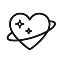 icon_space_heart_line_art icon preview