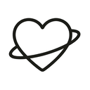 icon_space_heart_minimal_outline icon preview