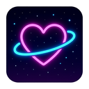 icon_space_heart_neon icon preview