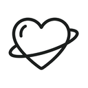 icon_space_heart_outline icon preview