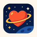 icon_space_heart_rounded icon preview